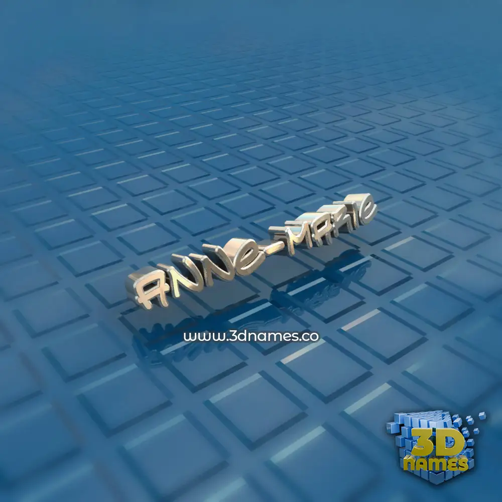 anne-marie in Blue Bling style - 3D name wallpaper