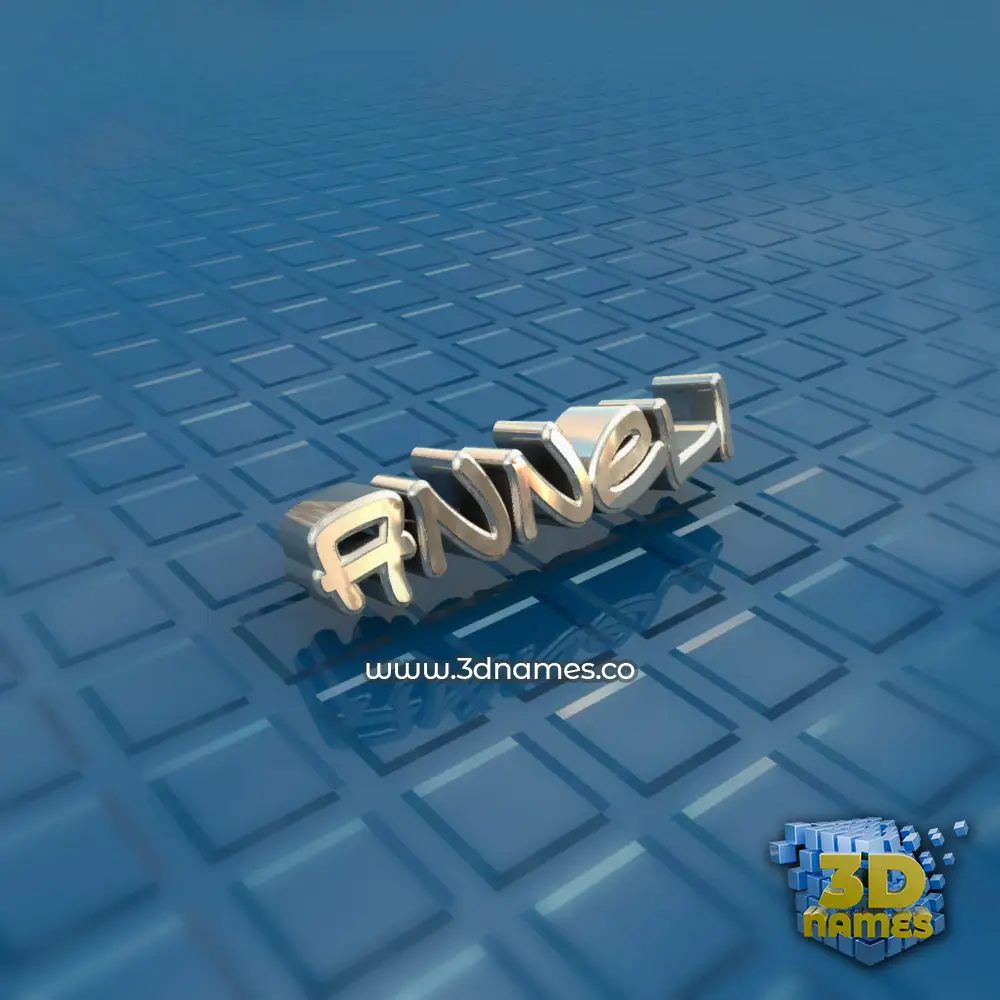 anneli in Blue Bling style - 3D name wallpaper