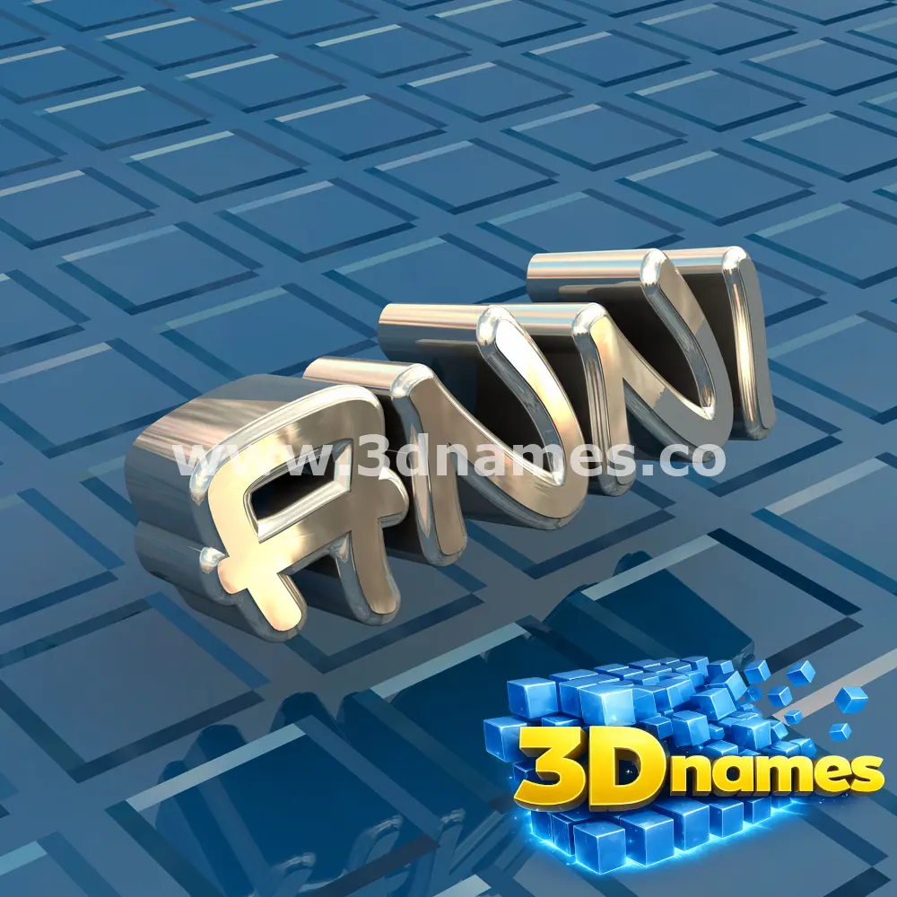 anni in Blue Bling style - 3D name wallpaper