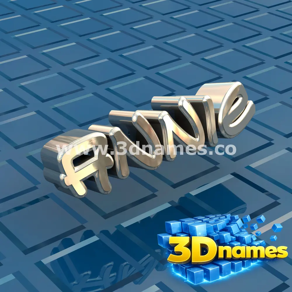 annie in Blue Bling style - 3D name wallpaper
