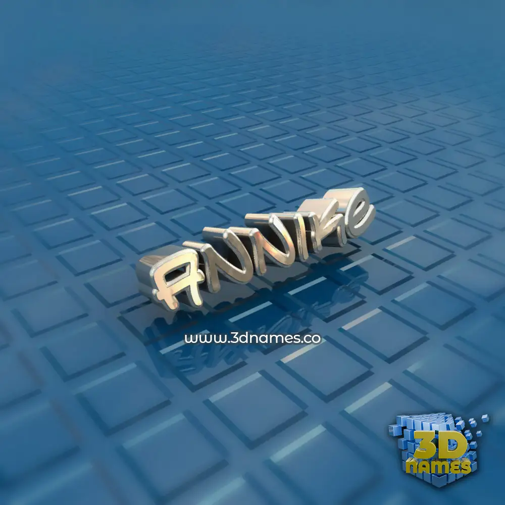annike in Blue Bling style - 3D name wallpaper