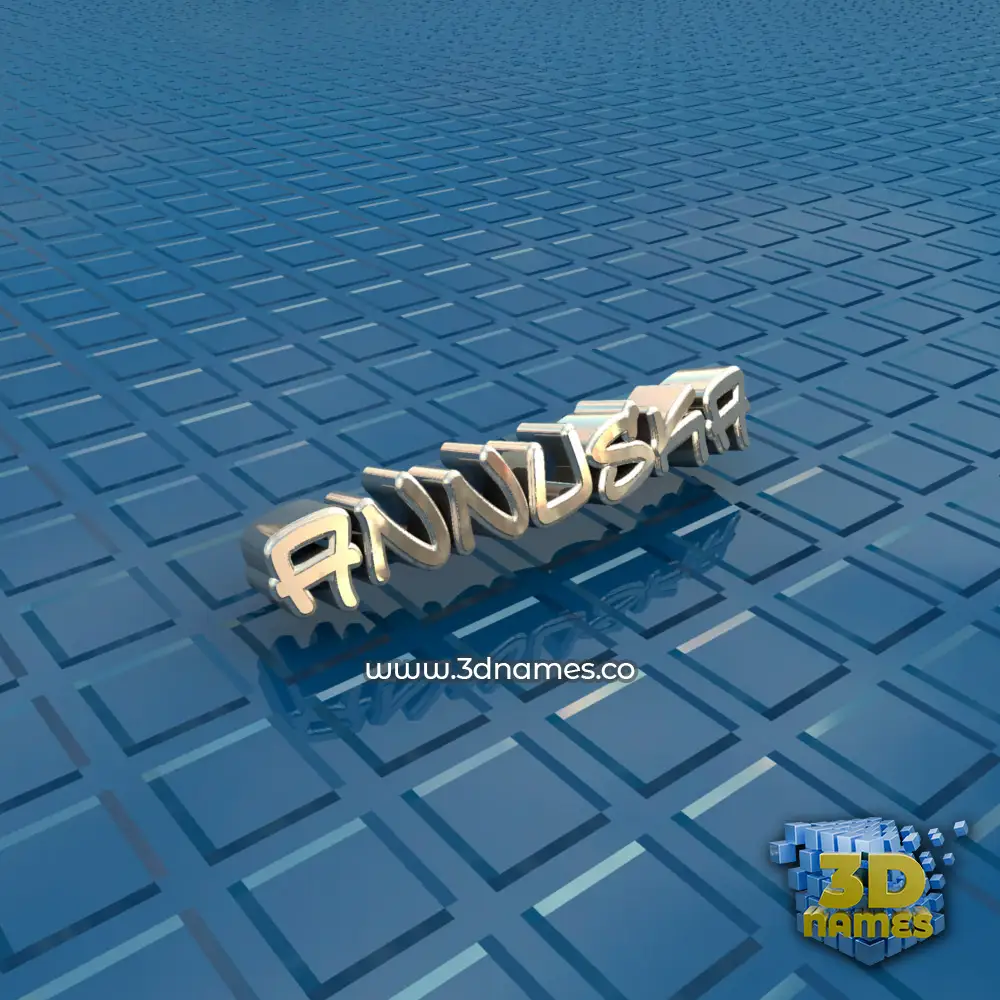 annuska in Blue Bling style - 3D name wallpaper