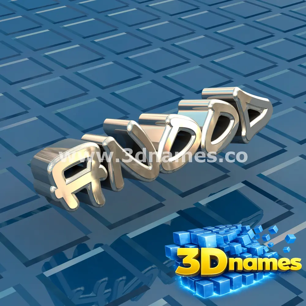 anood in Blue Bling style - 3D name wallpaper