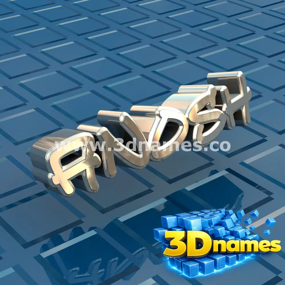 anosh in Blue Bling style - 3D name wallpaper