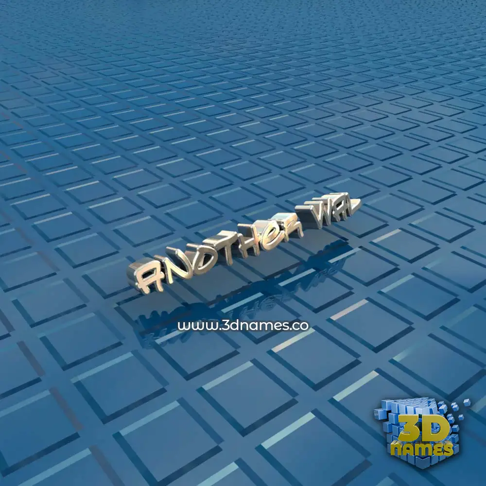 another wal in Blue Bling style - 3D name wallpaper