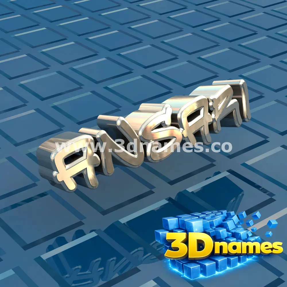 ansari in Blue Bling style - 3D name wallpaper