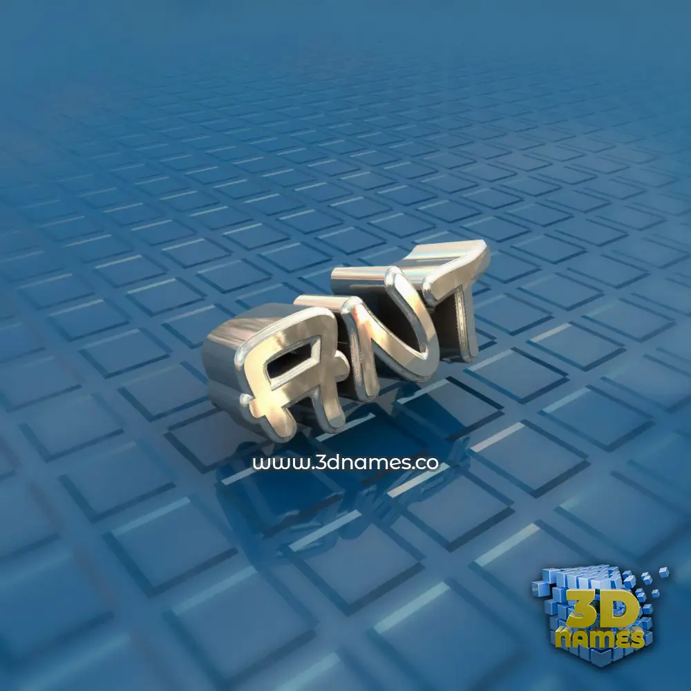 ant in Blue Bling style - 3D name wallpaper
