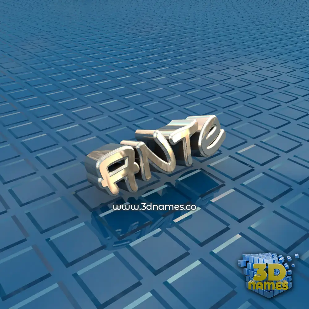 ante in Blue Bling style - 3D name wallpaper
