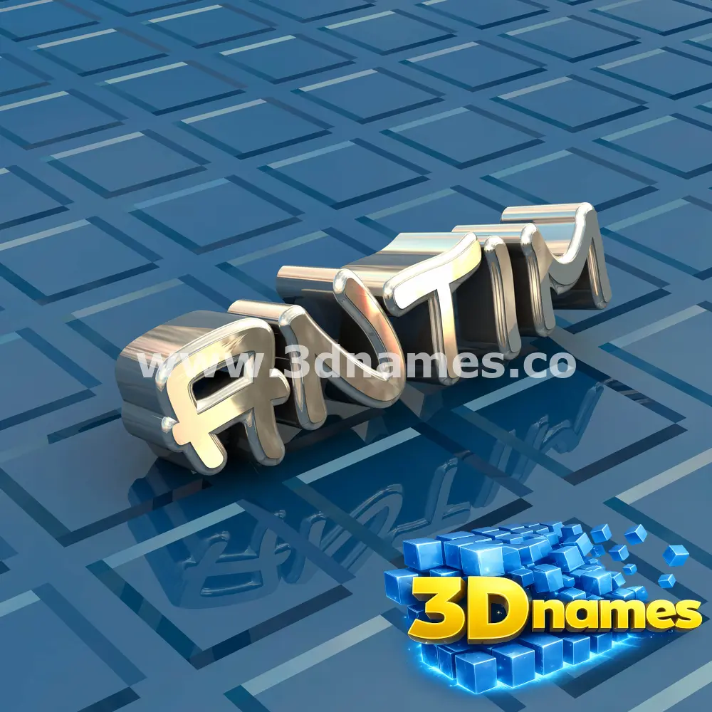 antim in Blue Bling style - 3D name wallpaper