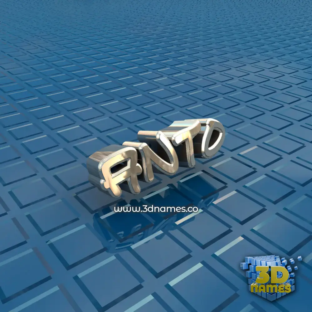 anto in Blue Bling style - 3D name wallpaper