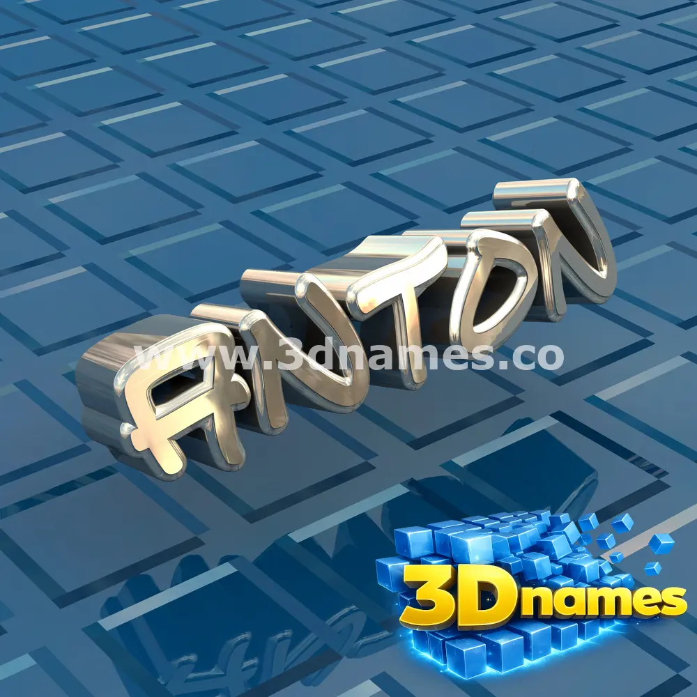 anton in Blue Bling style - 3D name wallpaper