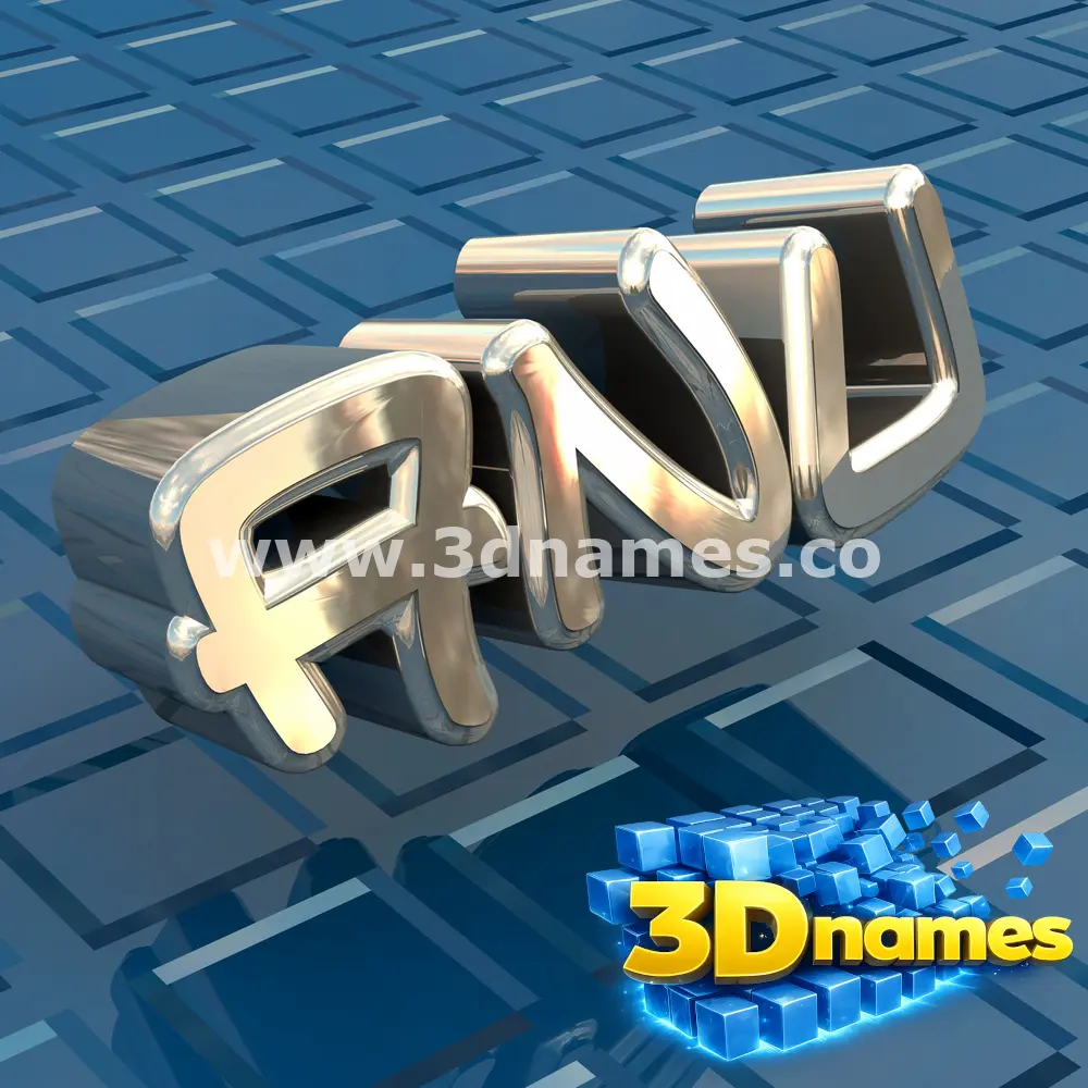 anu in Blue Bling style - 3D name wallpaper