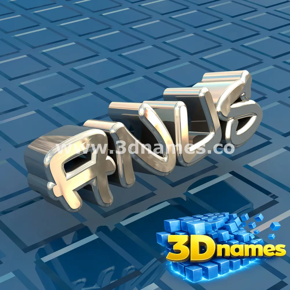 anus in Blue Bling style - 3D name wallpaper