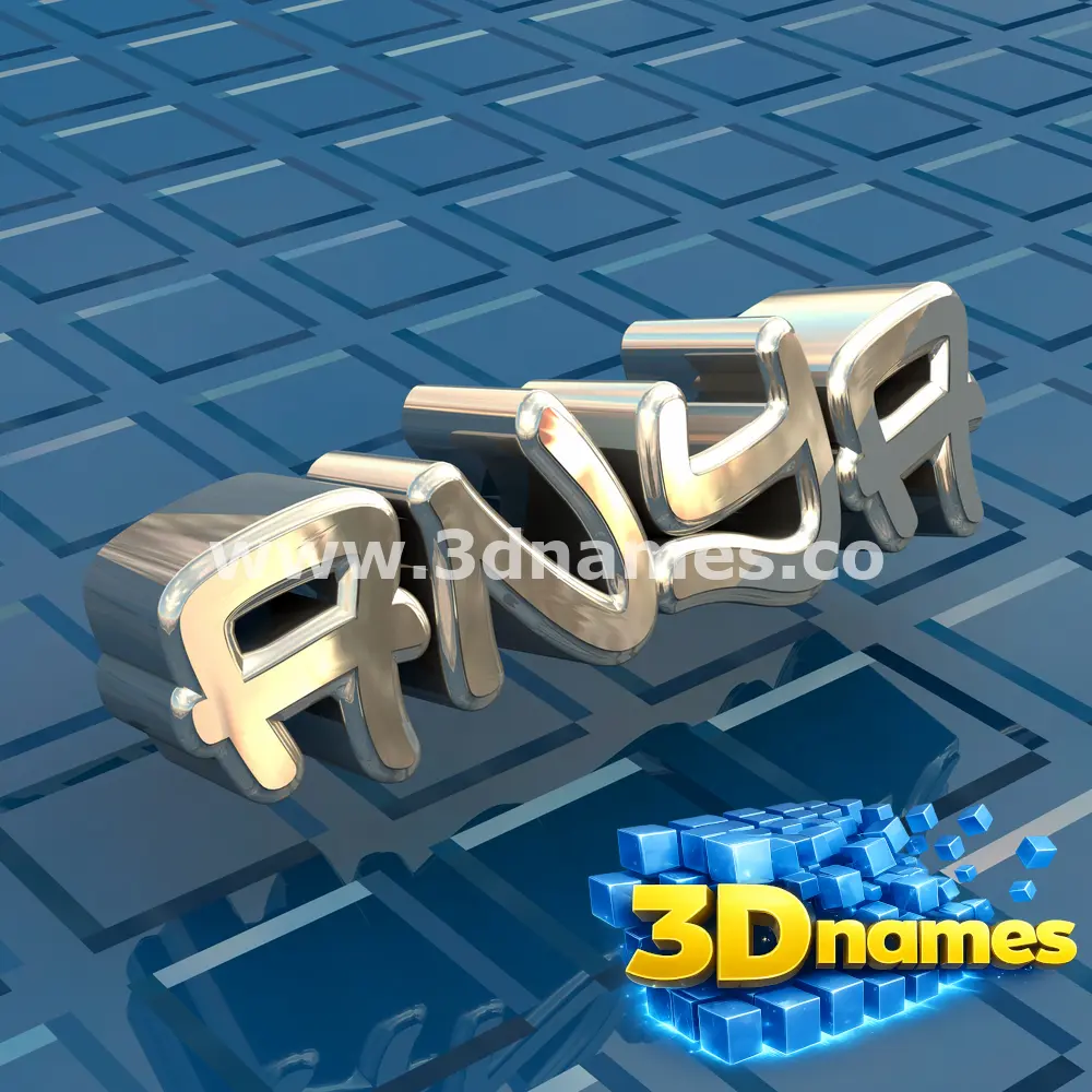 anya in Blue Bling style - 3D name wallpaper