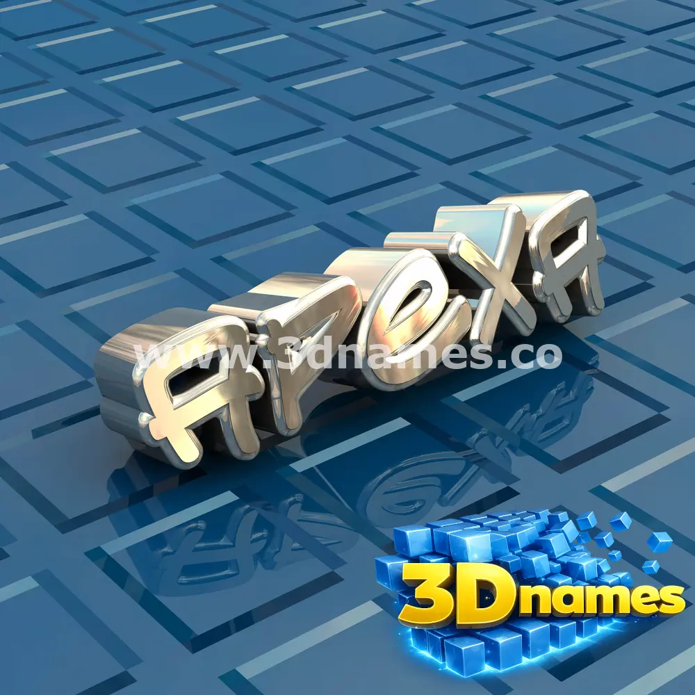 apexa in Blue Bling style - 3D name wallpaper