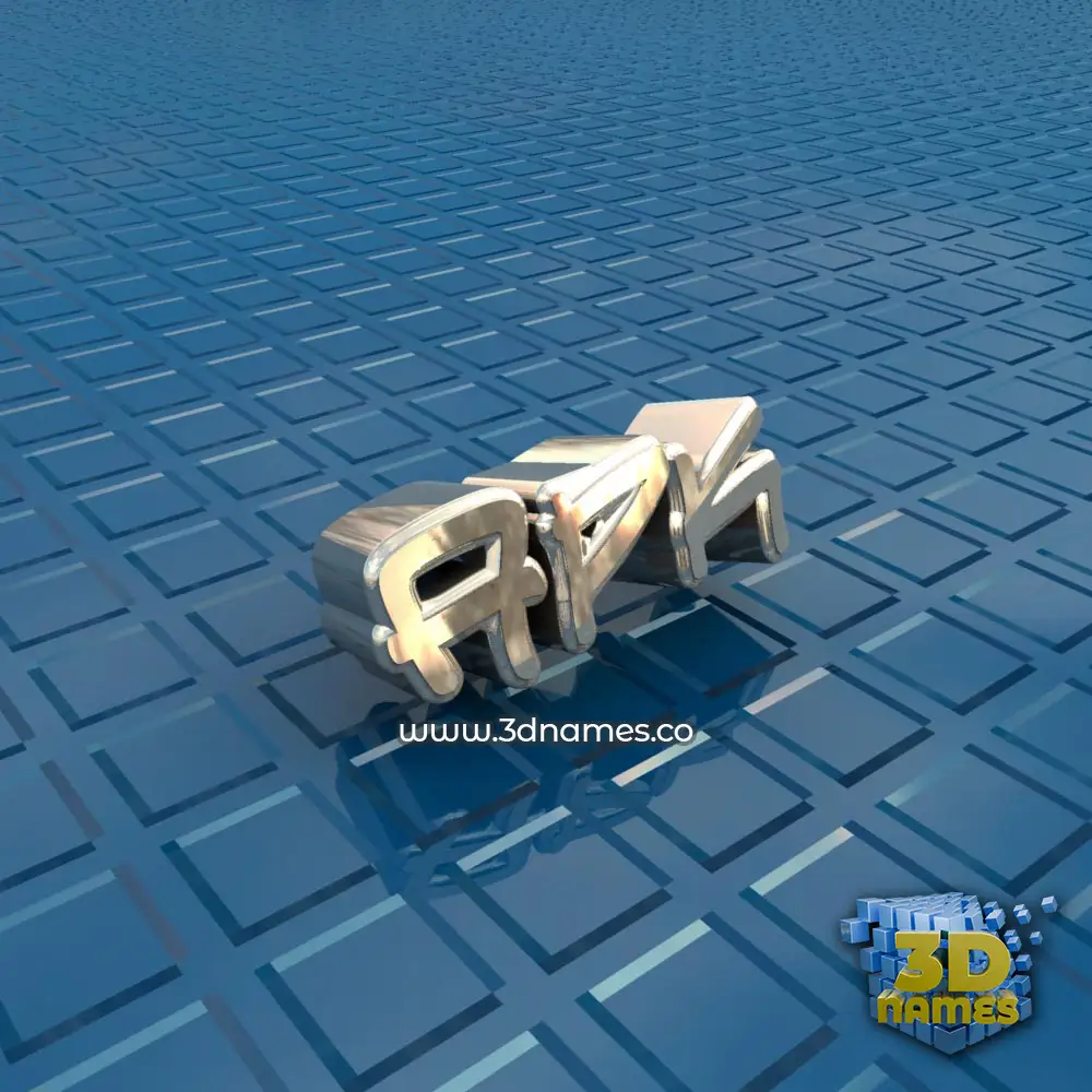 apk in Blue Bling style - 3D name wallpaper