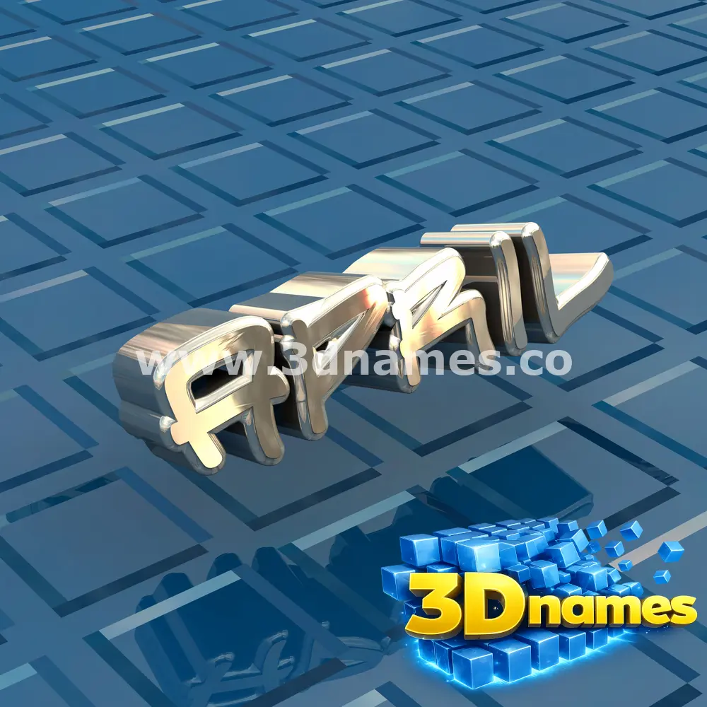 april in Blue Bling style - 3D name wallpaper