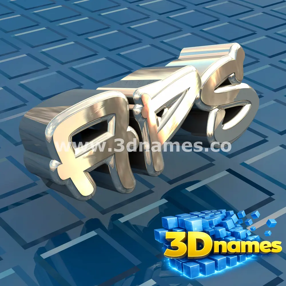 aps in Blue Bling style - 3D name wallpaper