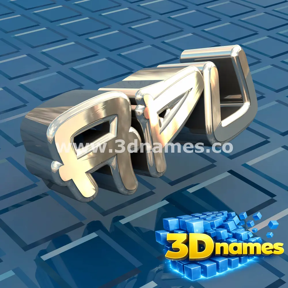 apu in Blue Bling style - 3D name wallpaper