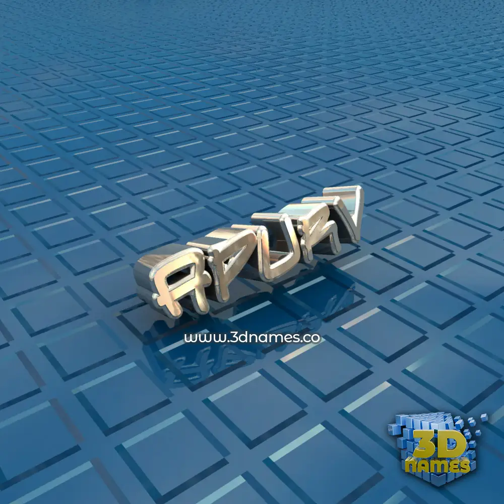 apurv in Blue Bling style - 3D name wallpaper