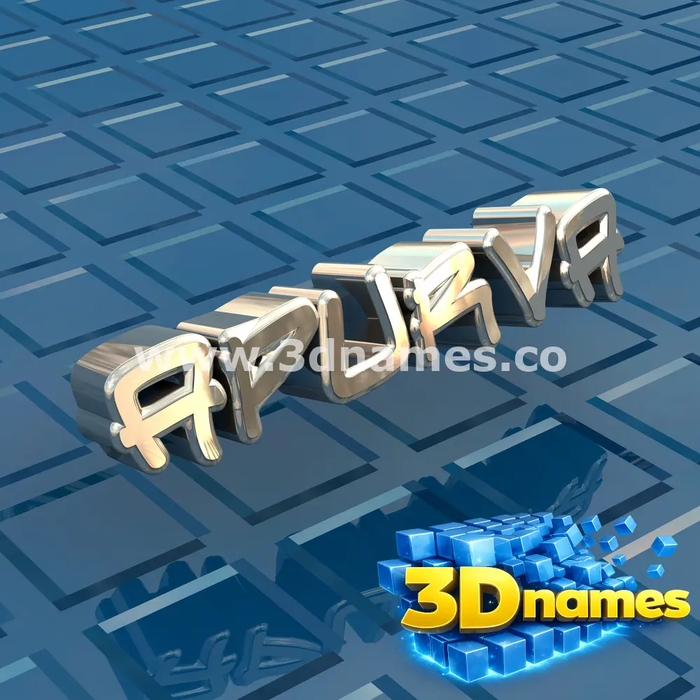apurva in Blue Bling style - 3D name wallpaper