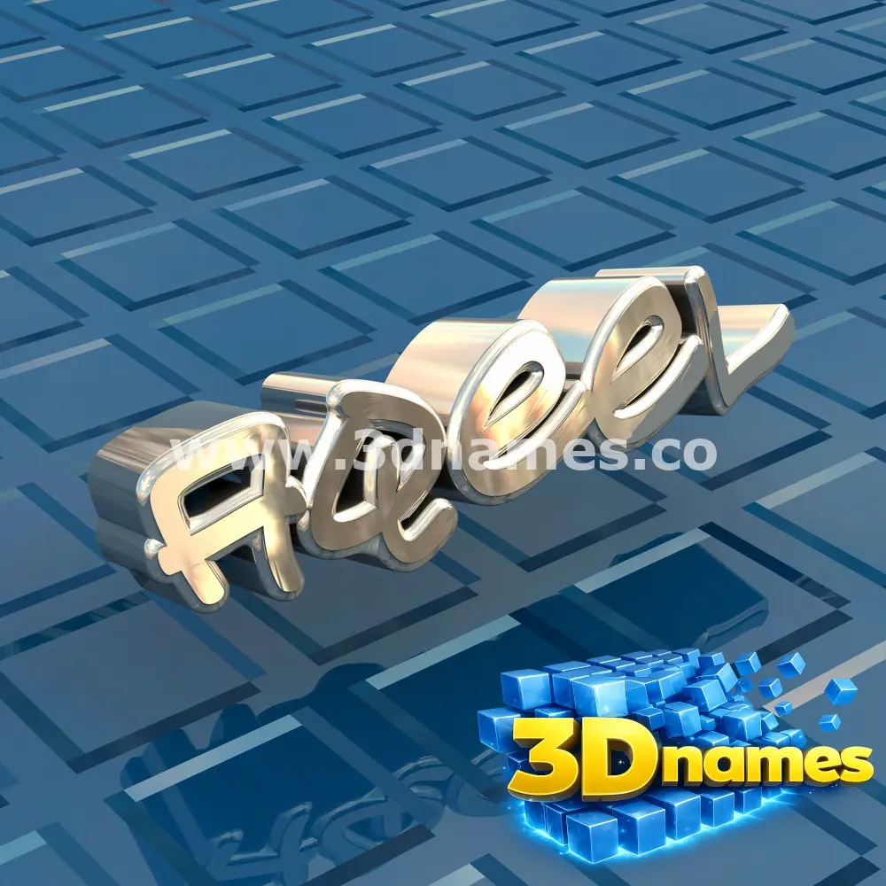 aqeel in Blue Bling style - 3D name wallpaper