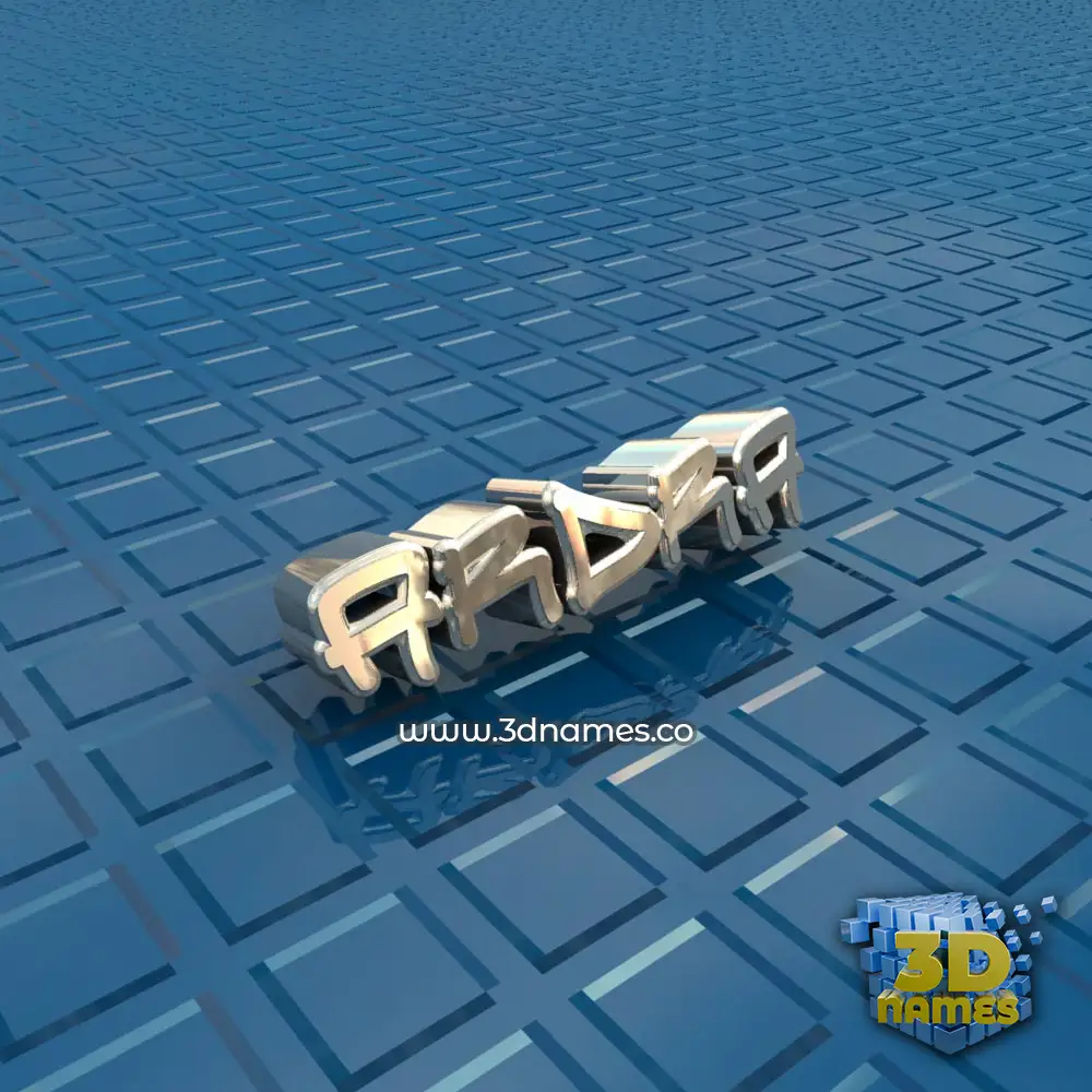 ardra in Blue Bling style - 3D name wallpaper