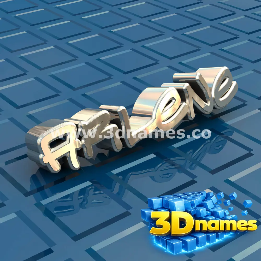 arlene in Blue Bling style - 3D name wallpaper