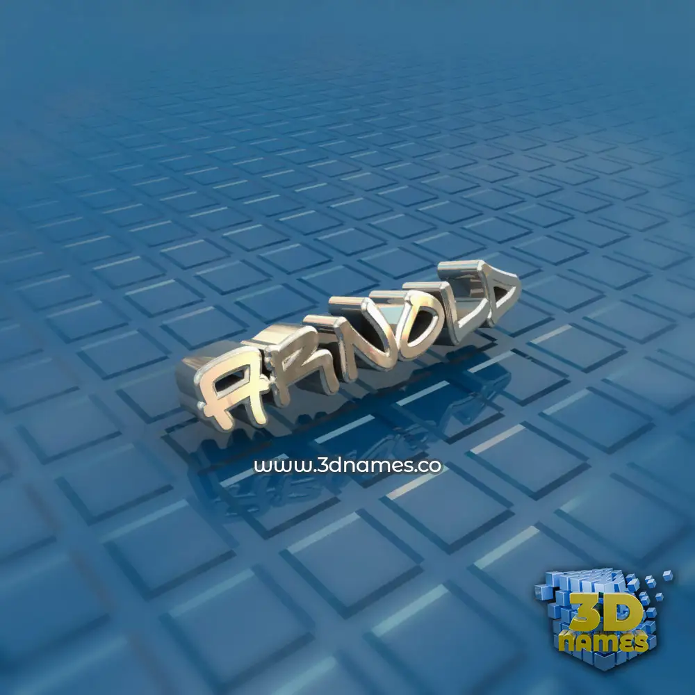 arnold in Blue Bling style - 3D name wallpaper