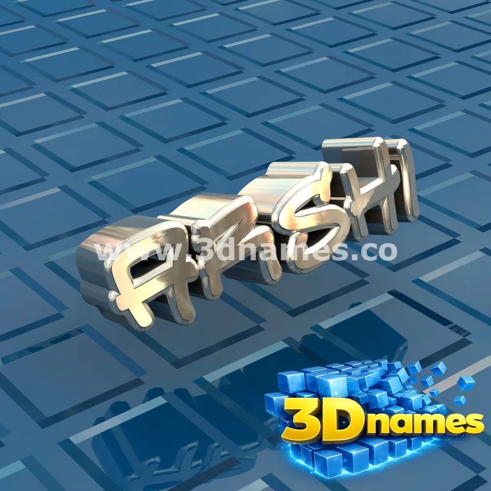 arshi in Blue Bling style - 3D name wallpaper