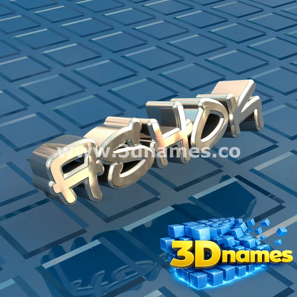 ashok in Blue Bling style - 3D name wallpaper