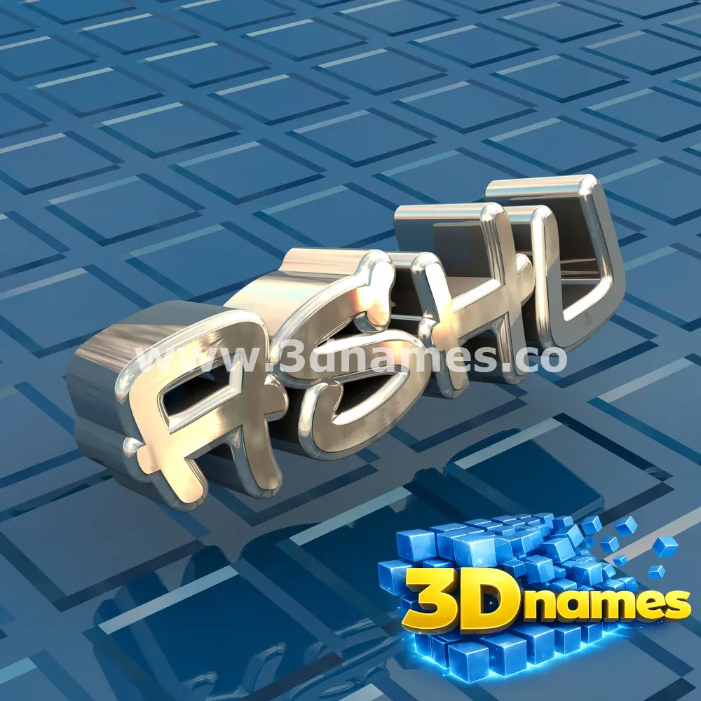 ashu in Blue Bling style - 3D name wallpaper