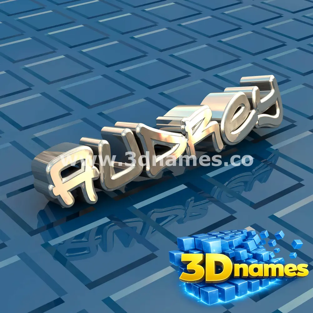 audrey in Blue Bling style - 3D name wallpaper