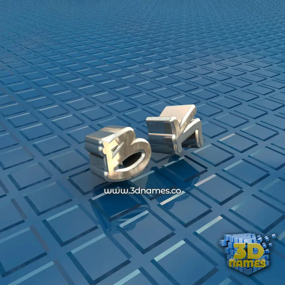 b k in Blue Bling style - 3D name wallpaper