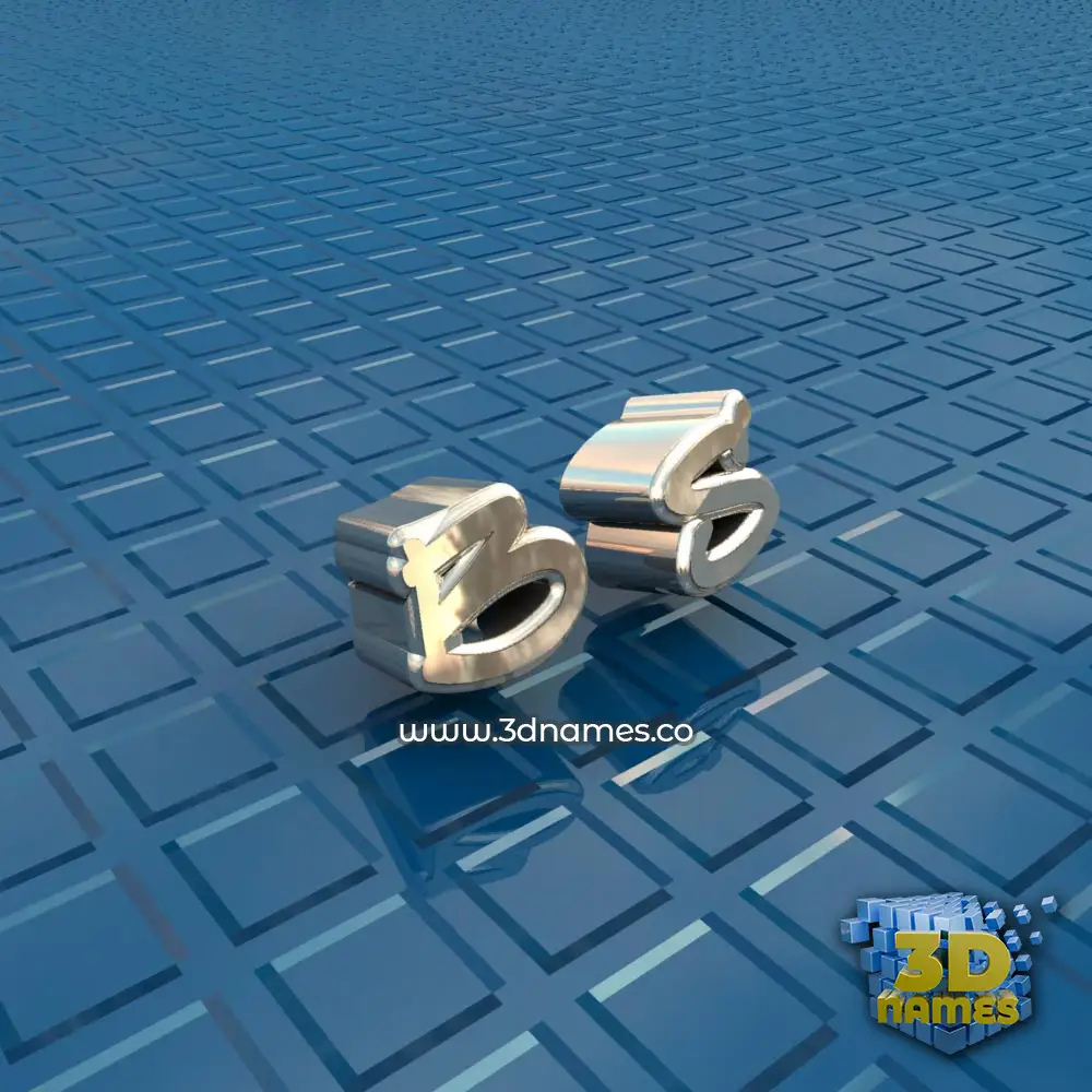 b s in Blue Bling style - 3D name wallpaper