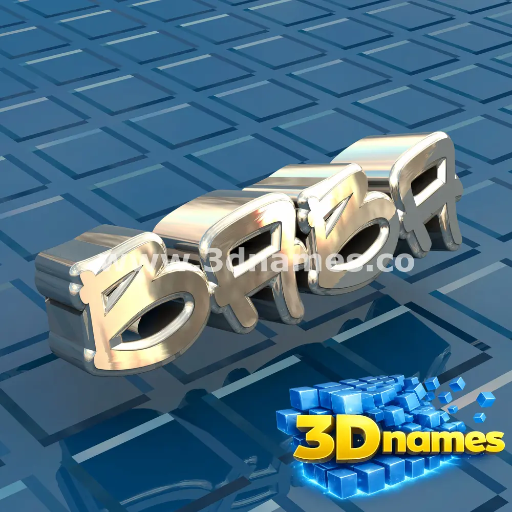 baba in Blue Bling style - 3D name wallpaper