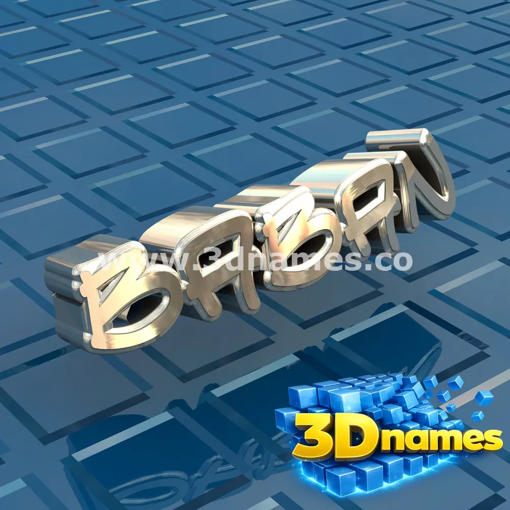 baban in Blue Bling style - 3D name wallpaper