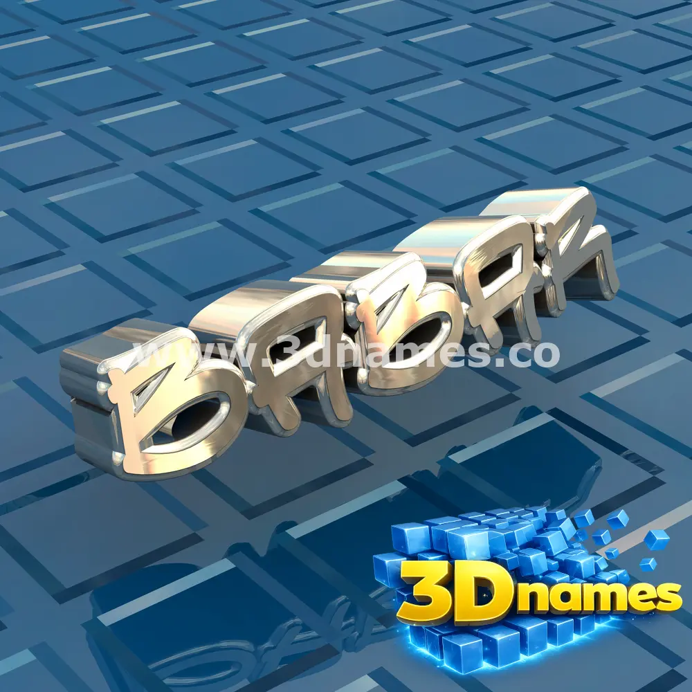 babar in Blue Bling style - 3D name wallpaper