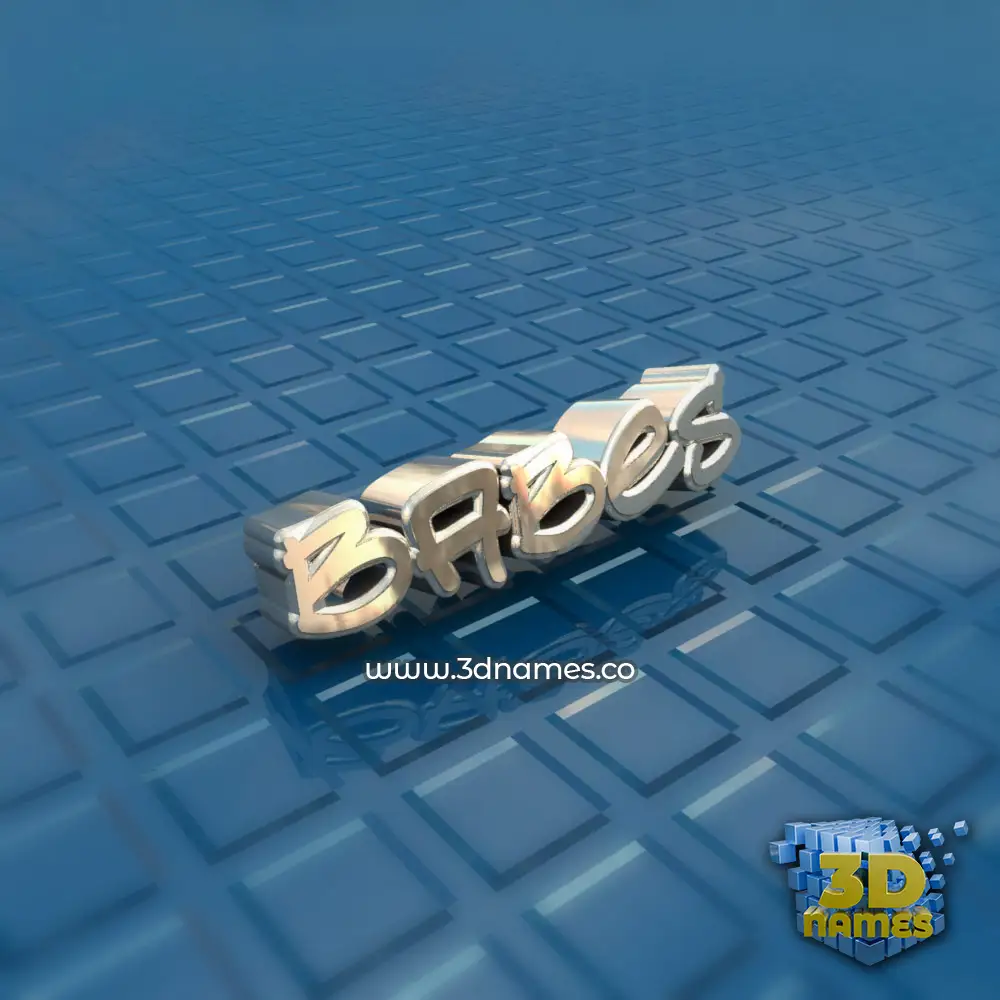 babes in Blue Bling style - 3D name wallpaper