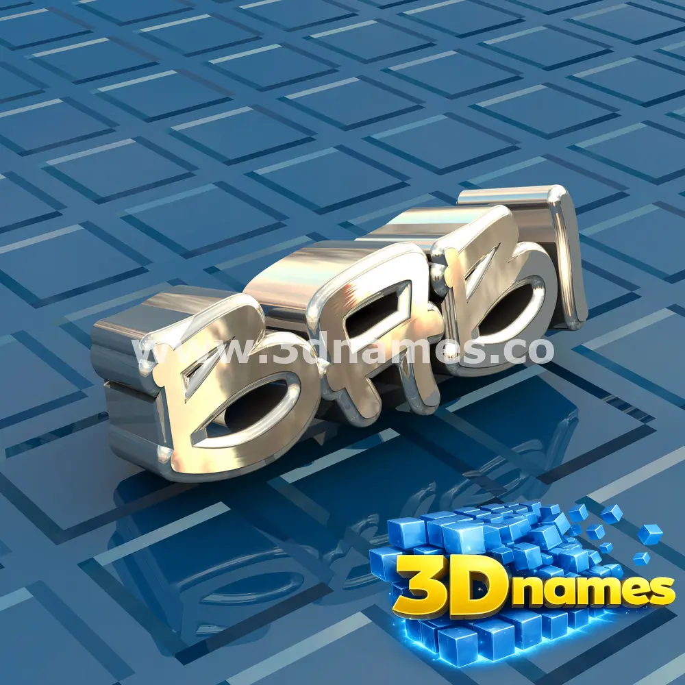babi in Blue Bling style - 3D name wallpaper