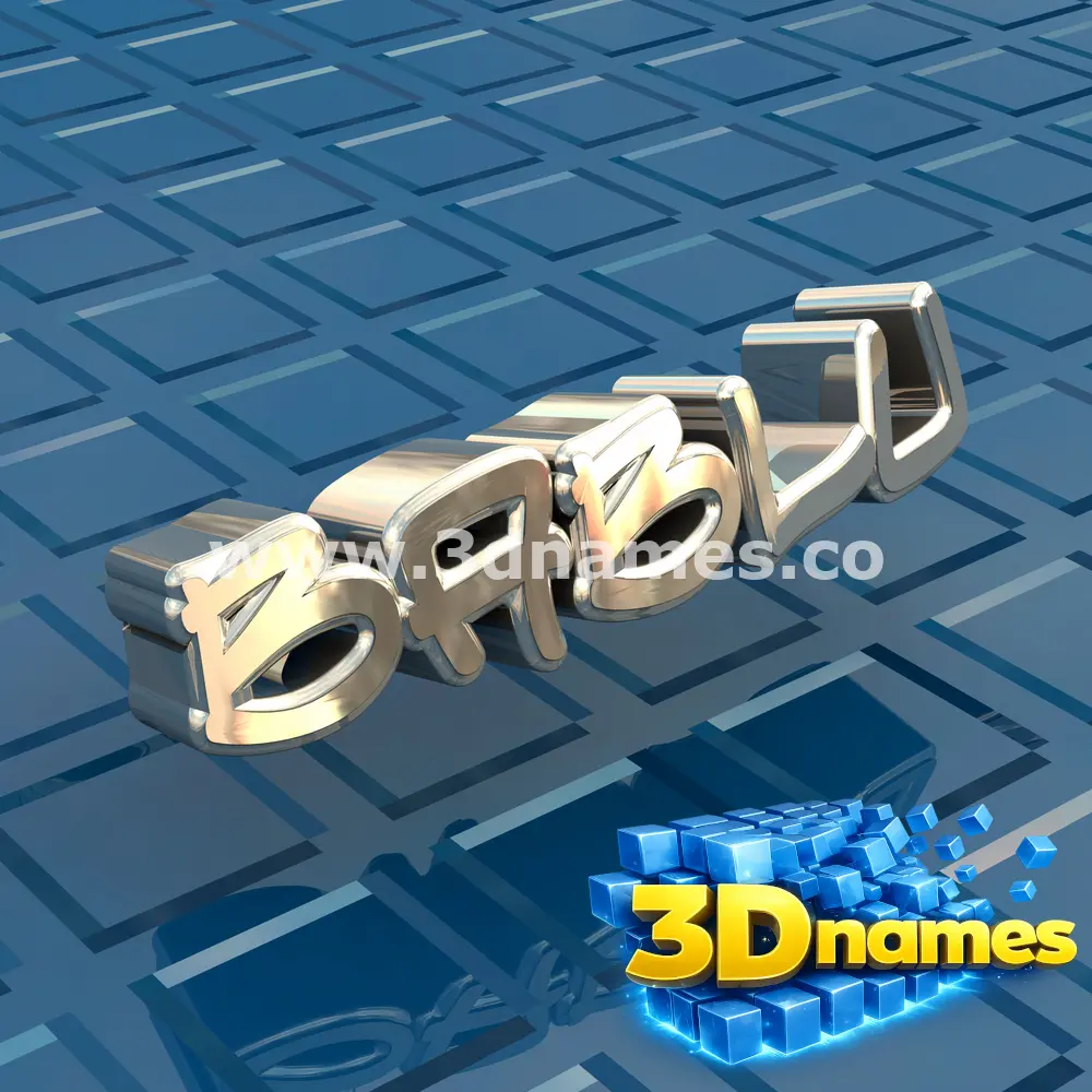 bablu in Blue Bling style - 3D name wallpaper