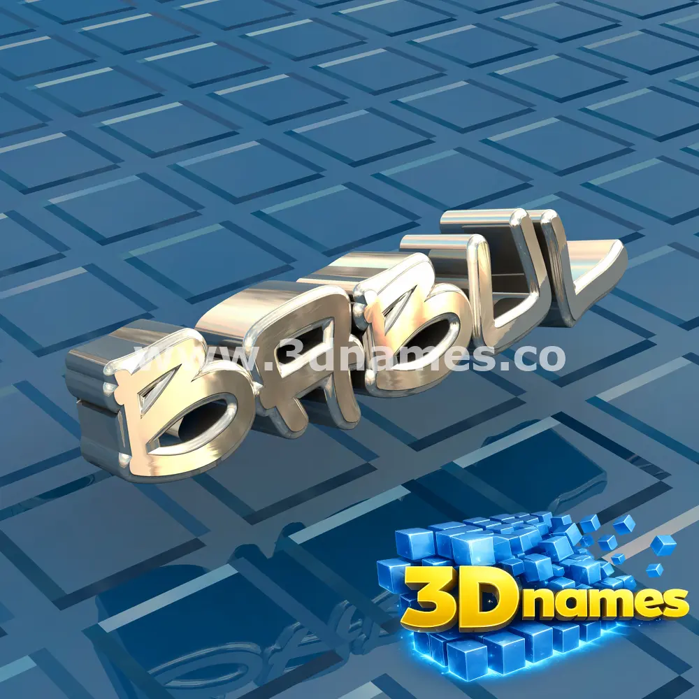 babul in Blue Bling style - 3D name wallpaper