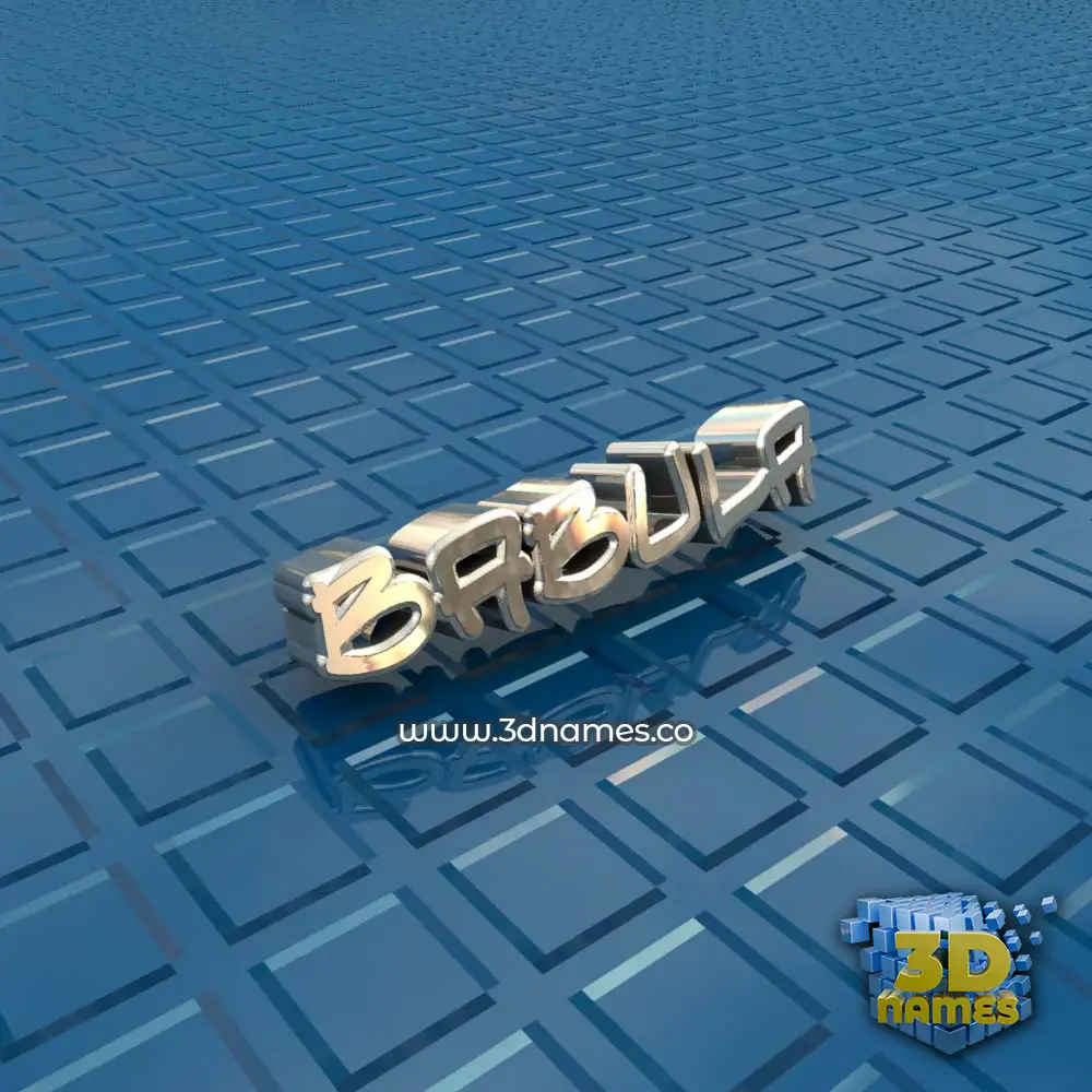 babula in Blue Bling style - 3D name wallpaper