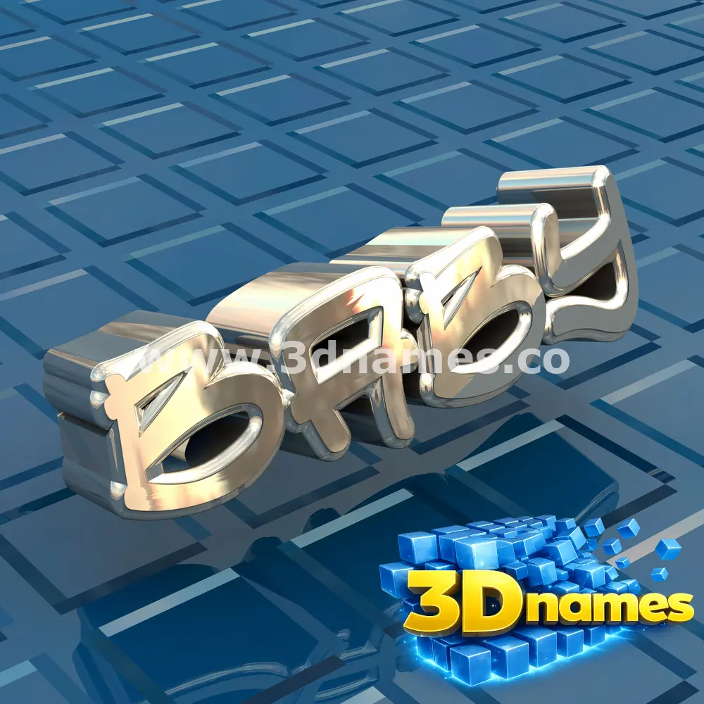 baby in Blue Bling style - 3D name wallpaper