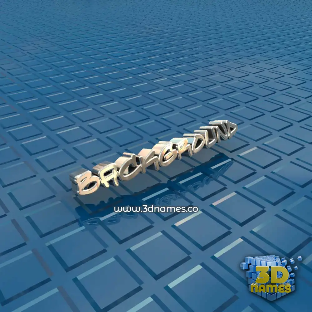 background in Blue Bling style - 3D name wallpaper