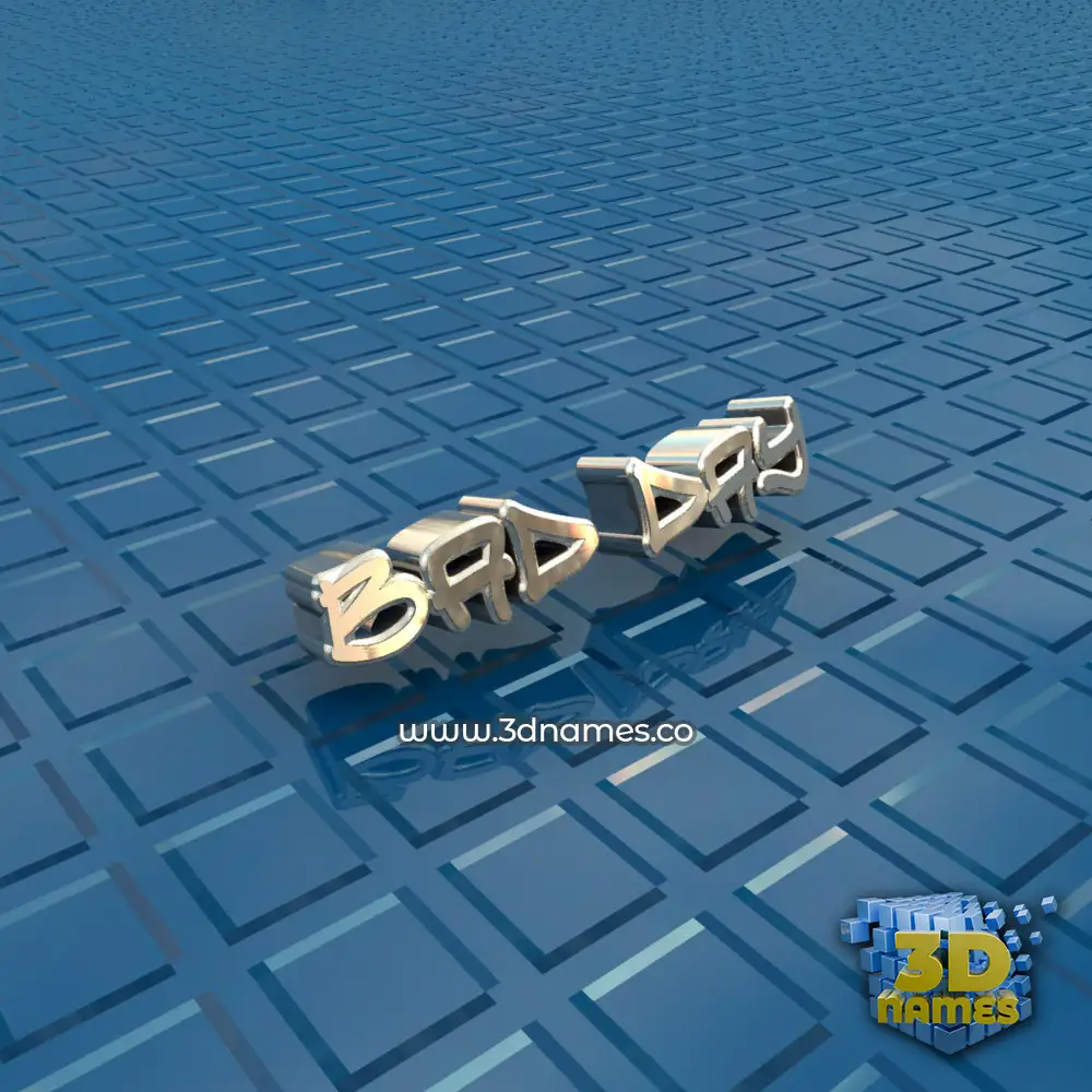 bad day in Blue Bling style - 3D name wallpaper