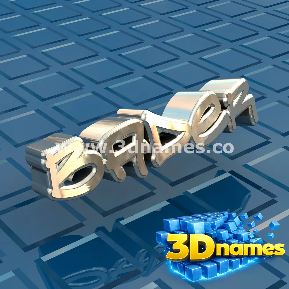 bader in Blue Bling style - 3D name wallpaper