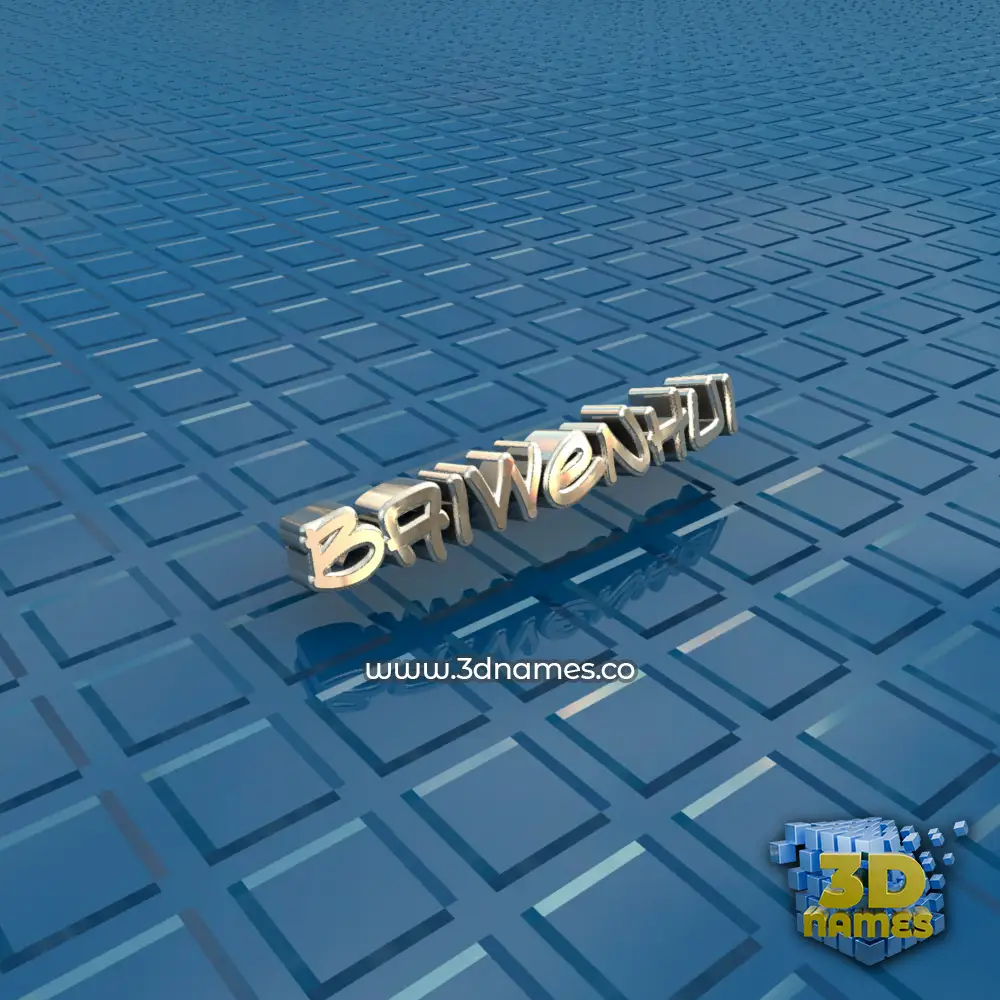 baiwenhui in Blue Bling style - 3D name wallpaper