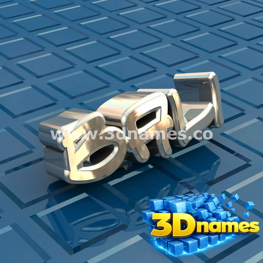 bali in Blue Bling style - 3D name wallpaper