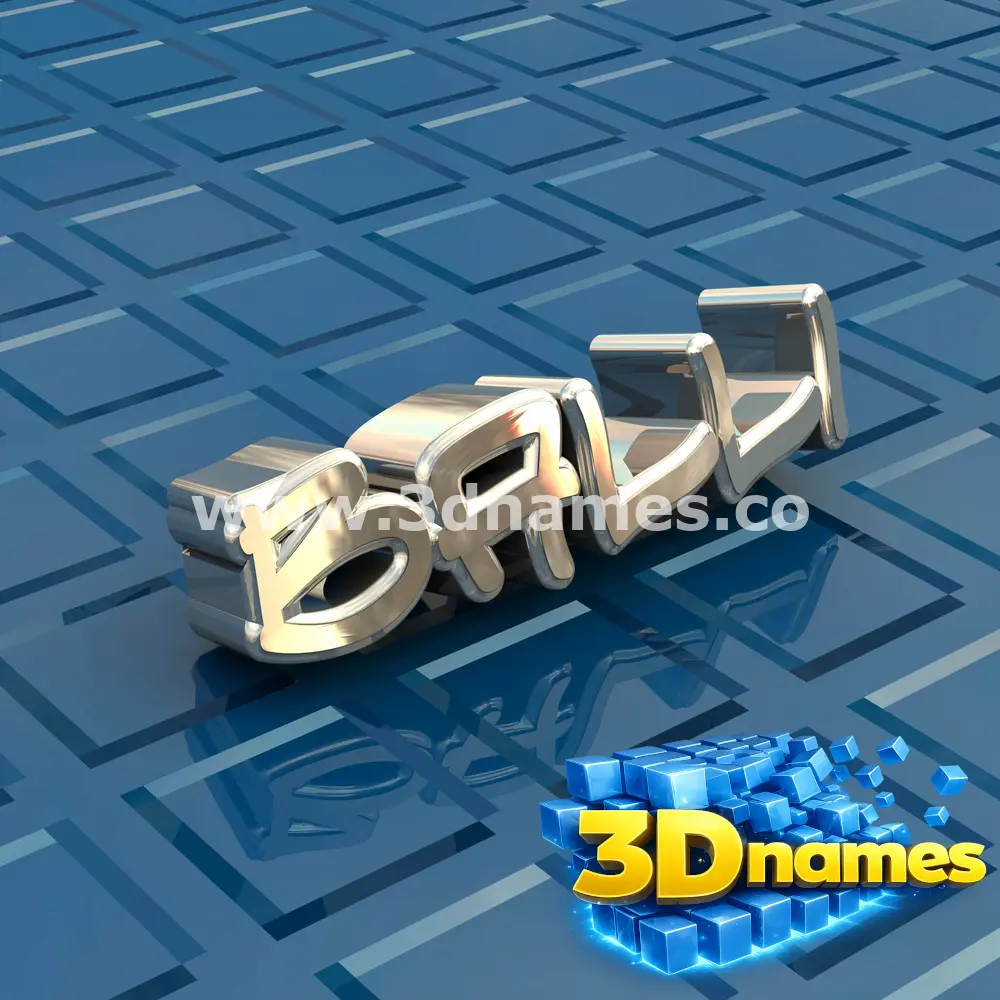 balli in Blue Bling style - 3D name wallpaper